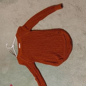 Burnt orange sweater